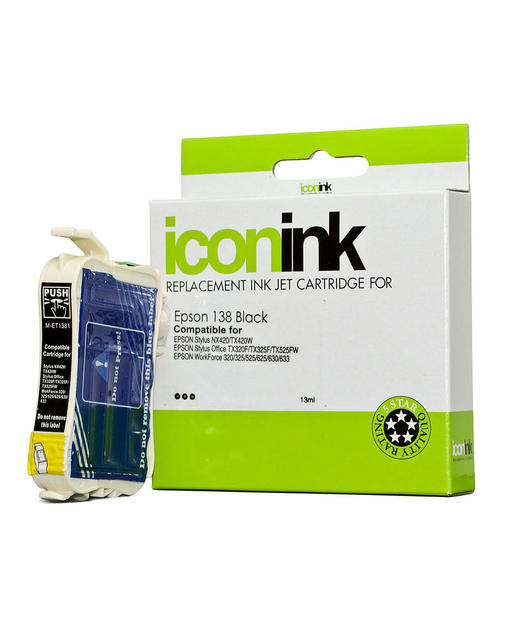 Icon Compatible Epson 138 Black Ink Cartridge