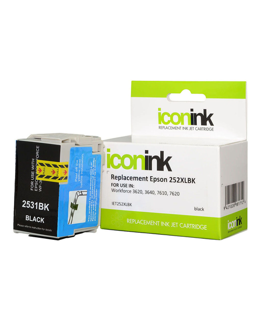 Icon Compatible Epson 252XL C13T253192 Black Ink Cartridge