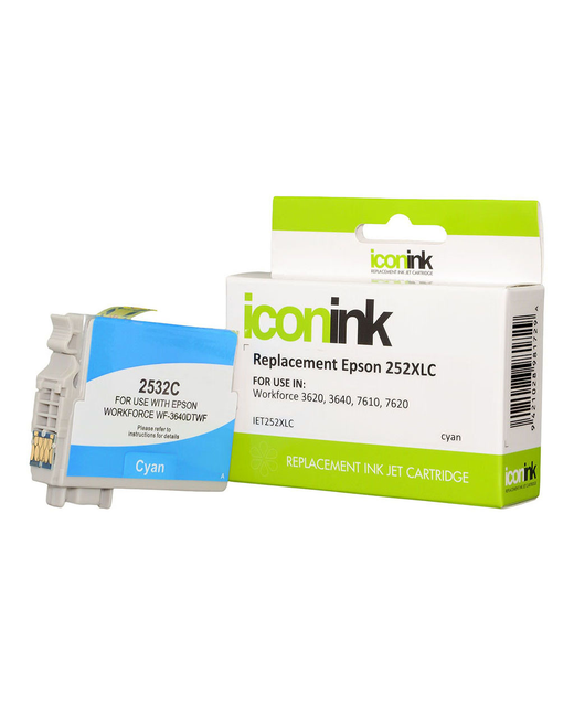 Icon Compatible Epson 252XL C13T253292 Cyan Ink Cartridge