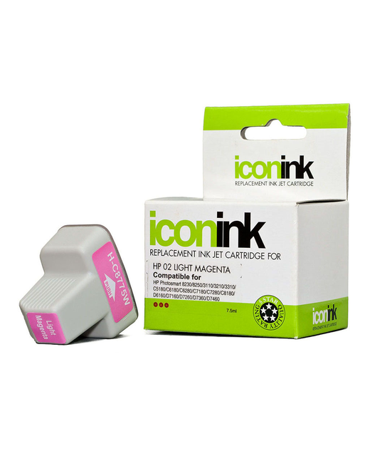 Icon Compatible HP 02 Light Magenta Ink Cartridge (C8775WA)