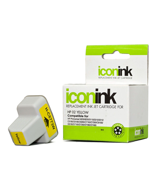 Icon Compatible HP 02 Yellow Ink Cartridge (C8773WA)