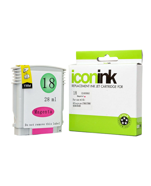 Icon Compatible HP 18 Magenta Ink Cartridge (C4938A)