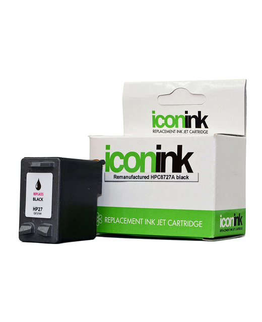 Icon Remanufactured HP 27 Black Ink Cartridge (C8727AA)