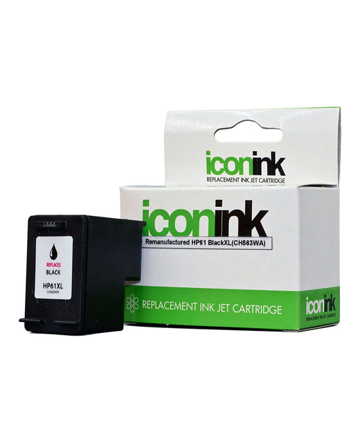 Icon Remanufactured HP 61 Black XL Ink Cartridge (CH563WA )