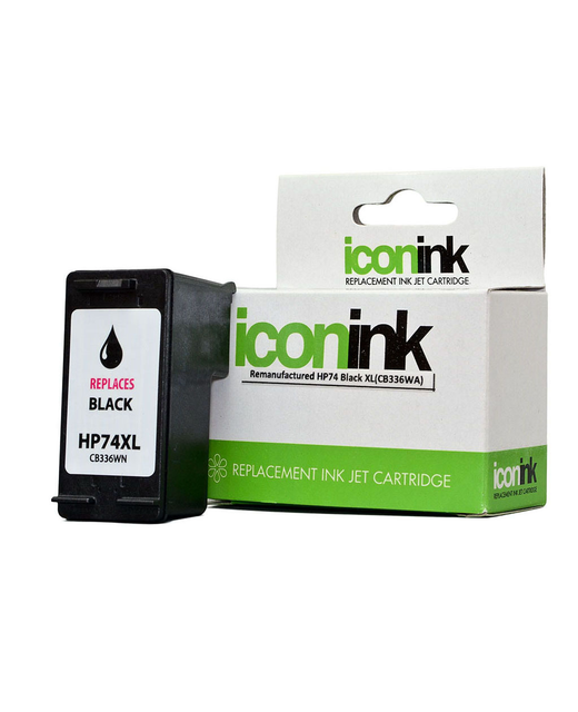 Icon Remanufactured HP 74 Black XL Ink Cartridge (CB336WA)