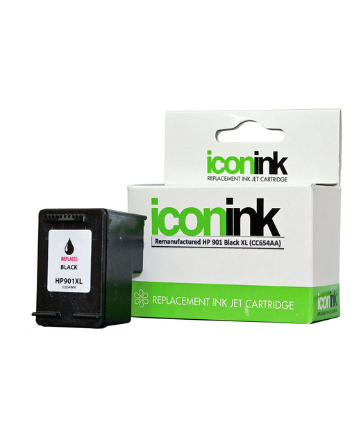 Icon Remanufactured HP 901 Black XL Ink Cartridge (CC654A)