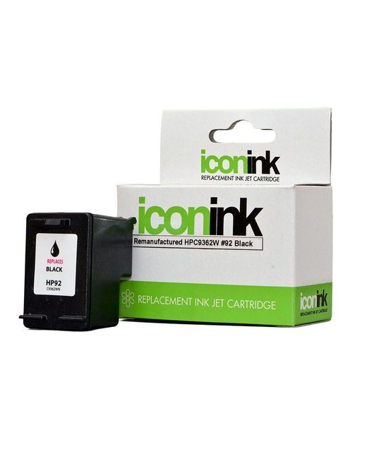 Icon Remanufactured HP 92 Black Ink Cartridge (C9362WA)