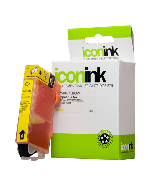 Icon Compatible HP 920 Yellow XL Ink Cartridge (CD974AA)
