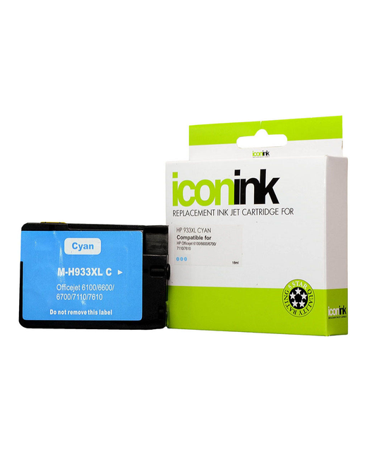 Icon Compatible HP 933 XL Cyan Ink Cartridge (CN054AA