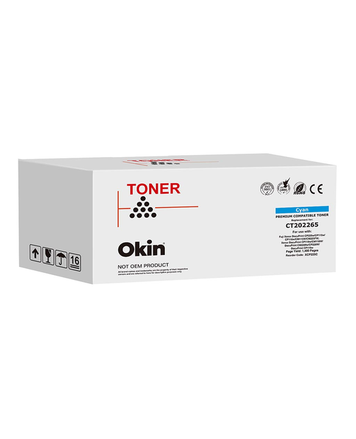 OKIN Compatible Fuji Xerox CT202265 Cyan Toner Cartridge