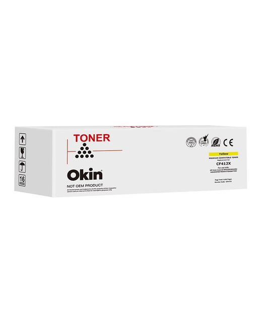 OKIN  Compatible HP CF412X Yellow Toner Cartridge (410X)