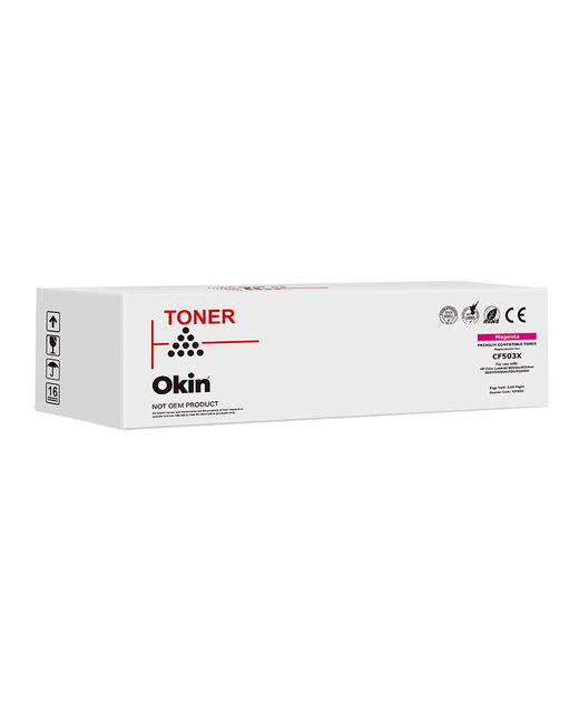 OKIN Compatible HP CF503X Magenta Toner Cartridge (202X)