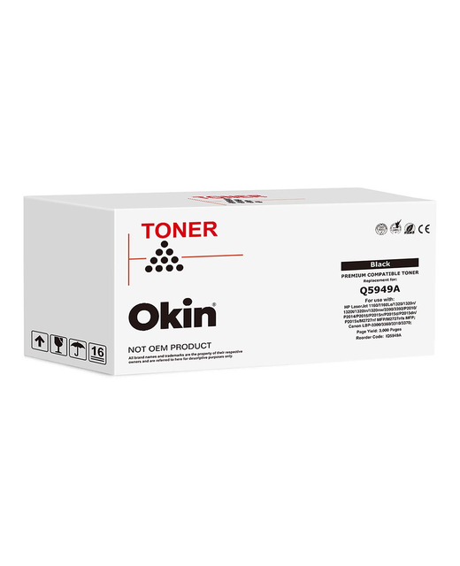 OKIN Compatible HP Q5949A CART308 CART315 Q7553A Black Toner