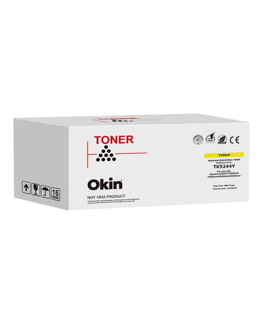 OKIN Compatible Kyocera TK5244 Yellow Toner Cartridge