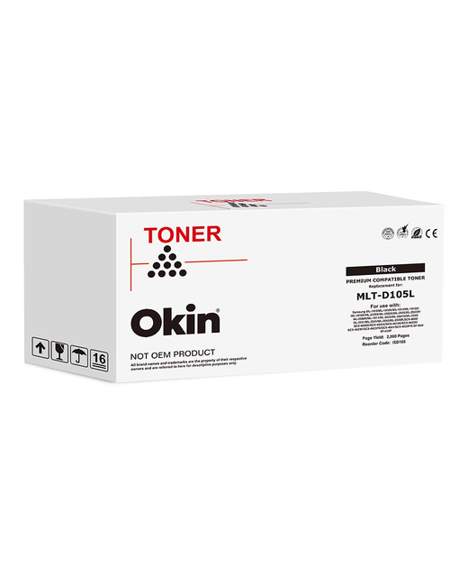 OKIN Compatible Samsung MLT-D105L Black Toner Cartridge