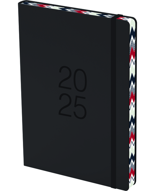2025 Collins Diary A51 Day Per Page Colour Edge Black