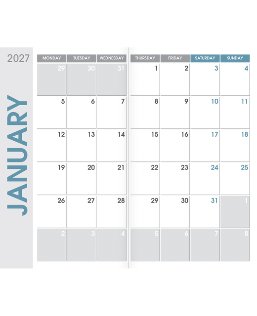 DIARY 2027 COLLINS SLIM CATS AND DOGS MONTH TO VIEW