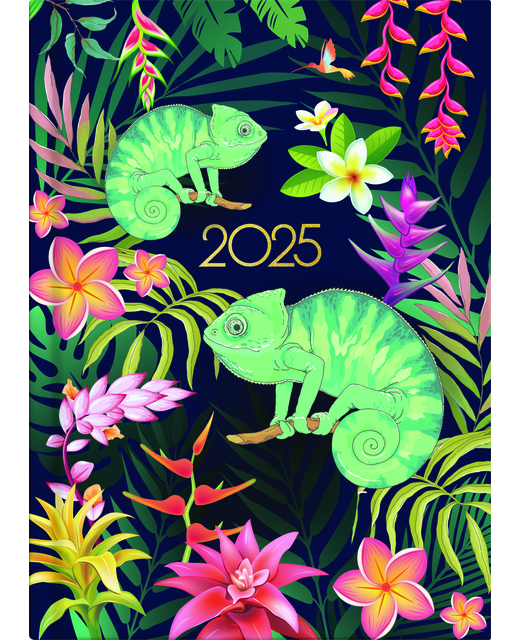 2025 Collins A51 Beautiful Blooms Day to Page Diary
