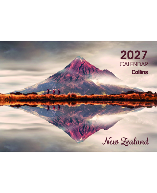 CALENDAR 2027 COLLINS FLIP OVER DESK NZ PICTORIAL 210X150MM