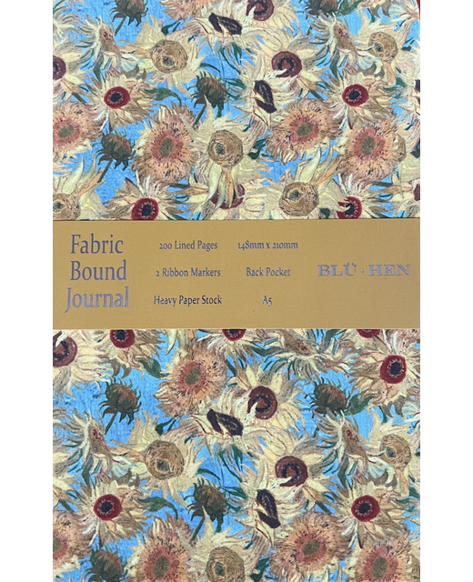 JOURNAL A5 FABRIC SUNFLOWER 