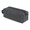 OKIN PENCIL CASE BARREL 2 ZIP GREY 22X8X8CM