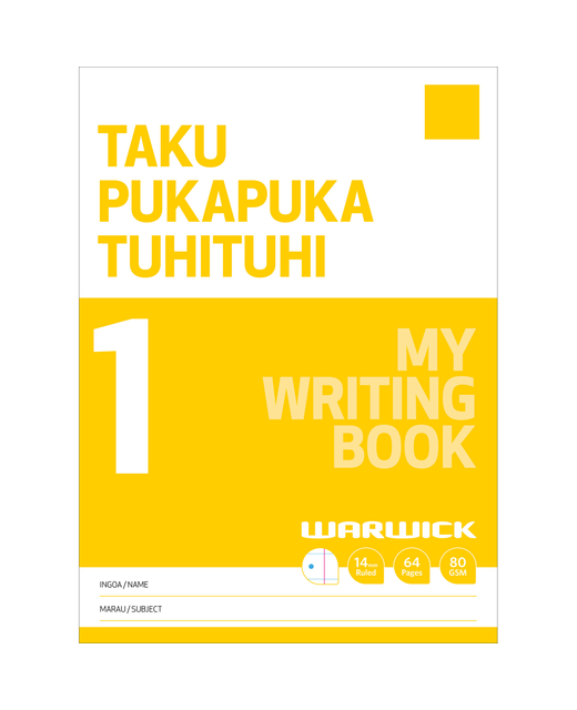  MY WRITING BOOK 1 WARWICK 14MM RULED LF32