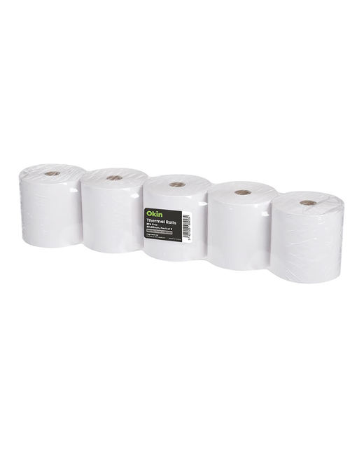 OKIN THERMAL ROLL BPA FREE 80X80MM PACK OF 5