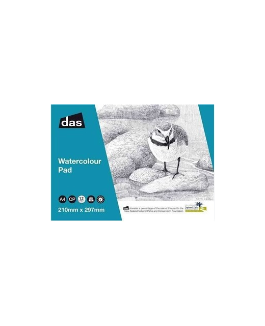 WATERCOLOUR PAD DAS 9X12 300GSM 12 SHEETS
