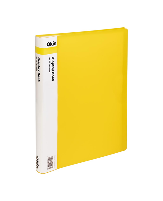 OKIN DISPLAY BOOK A4 60 POCKET YELLOW