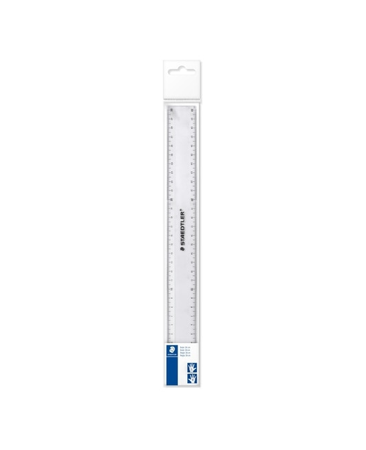 RULER STAEDTLER TRANSPARENT PLASTIC 30CM