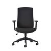 MONDO GENE ERGONOMIC CHAIR BLACK FABRIC WITH ARMS