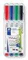 WHITEBOARD MARKER STAEDTLER COMPACT WALLET 4 ASSTD