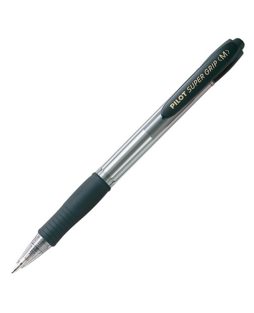 PEN PILOT SUPERGRIP MED BLACK