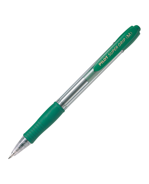 PEN PILOT SUPERGRIP GREEN MED 