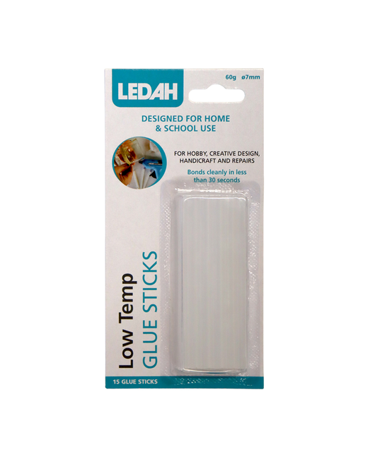 LEDAH LOW TEMP GLUE STICKS CLEAR 7MM