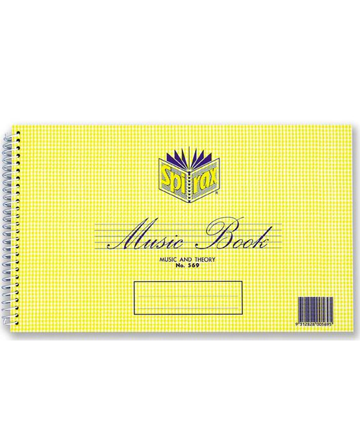 Music Book Spirax 569 Music and Theory 152 x 248mm