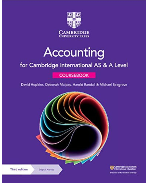 Cambridge International AS and A Level Accounting Coursebook + Digital Access 2 Years