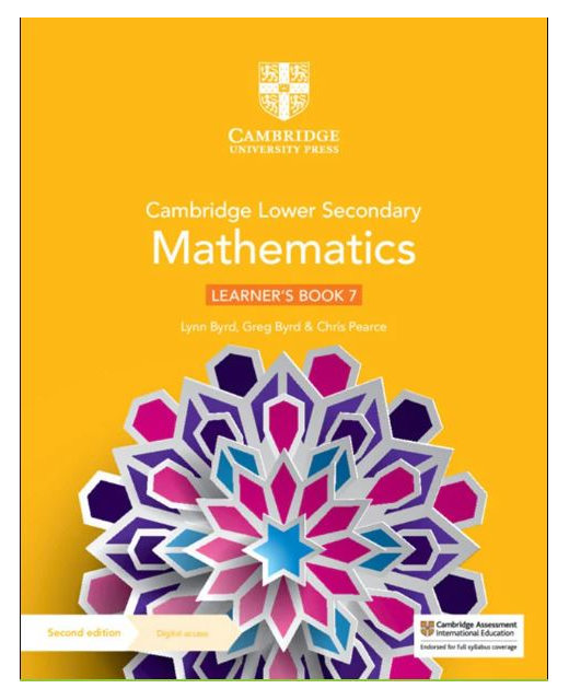 Cambridge Lower Secondary Mathematics Learner's Book 7 + Digital Access 1 Year