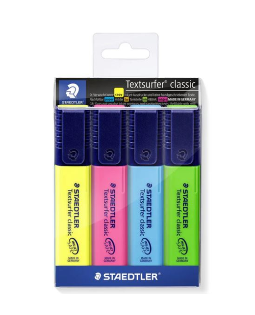 Highlighter Staedtler Textsurfer 4 Pack