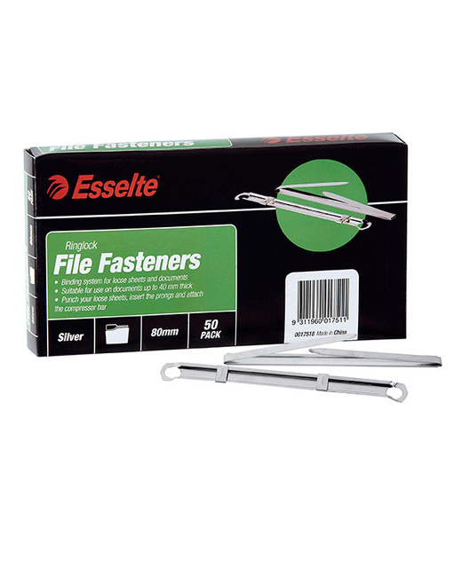 RINGLOCK FILE FASTENER ESSELTE 80MM PACK OF 50