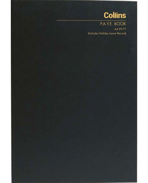 WAGE BOOK COLLINS A4 128LF Book Hard Cover A4 P9-77