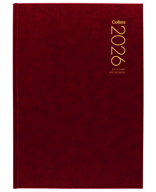DIARY 2026 Collins Diary A51A Red Appointment Even Year
