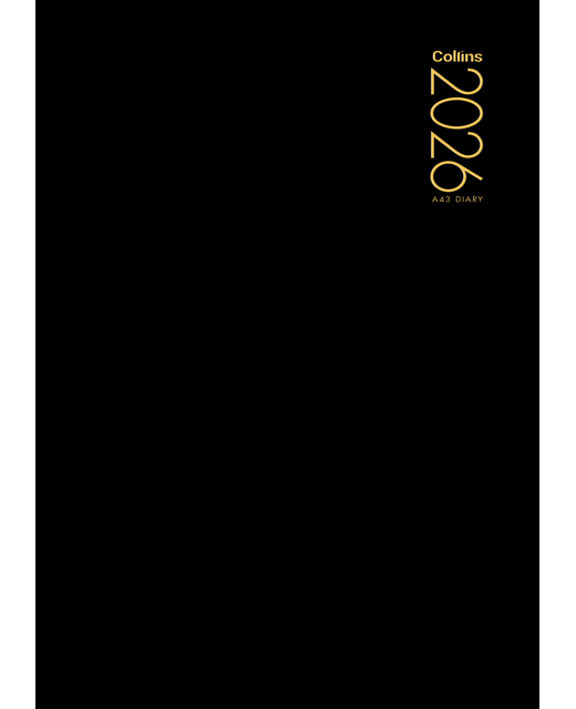 DIARY 2026 Collins Diary A43 Black Even Year