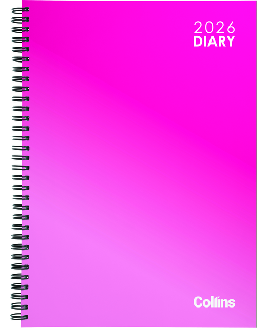 DIARY 2026 Collins Diary A51 Vivid Wiro Hardcover Even Year