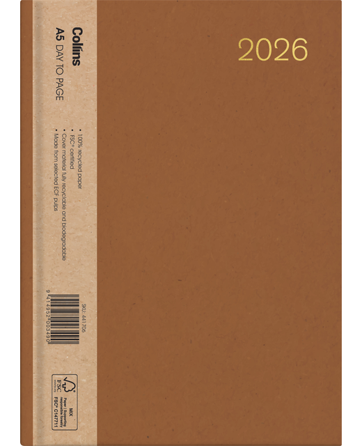 DIARY 2026  COLLINS A51 ENVIRO EVEN YEAR