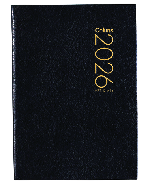 DIARY 2026 Collins Diary A71 Black Even Year