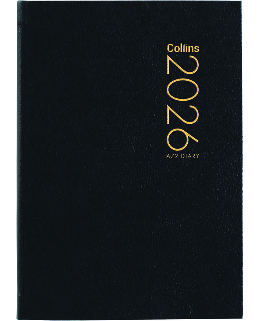 DIARY 2026 Collins Diary A72 Black Even Year