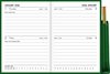 DIARY 2026 Collins Diary A72PP Green With Pencil Even Year