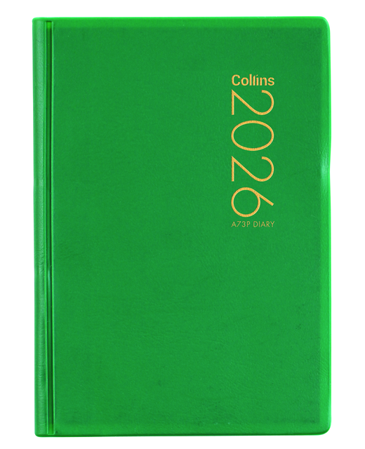 DIARY 2026 Collins Diary A73P Green Even Year