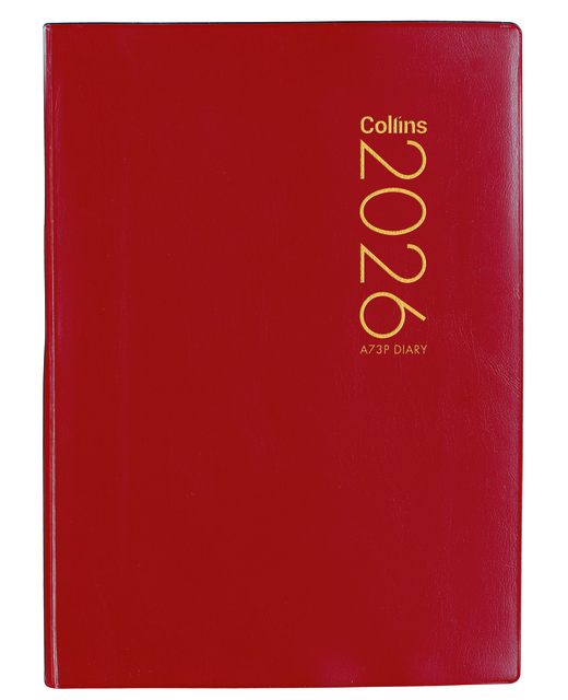 DIARY 2026 Collins Diary A73P Red Even Year